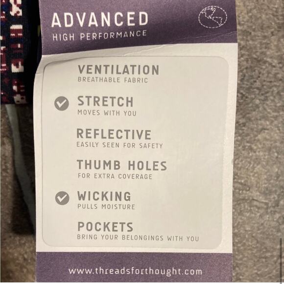 Threads 4 Thought Neon Colorful Leggings Made From Recycled Plastic Bottles - Picture 7 of 7